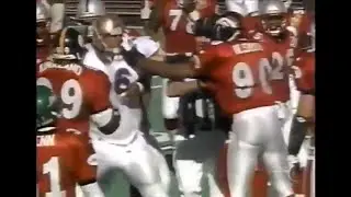 Neil Smith and Kevin Gogan fight at the Pro Bowl (February 1, 1998)