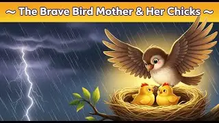 🌧️ The Brave Bird Mother and Her Chicks 🐥 | Bedtime Story for Kids by Binky Kids ✨