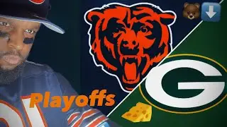 🔴CHICAGO BEARS VS GREENBAY PACKERS|| PLAYOFF GAME REACTION|| FIRST TIME STREAM|| LIVE|| 🐻⬇️
