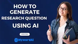 How to Write Research Questions With Ai | Research Question With Chatgpt | Research Question with Ai