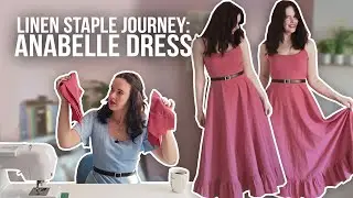 Linen Staple Journey Episode 3: The Anabelle Dress | Sewing a Berry Linen Dress 💕