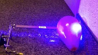 Long Range Balloon Popping With Laser