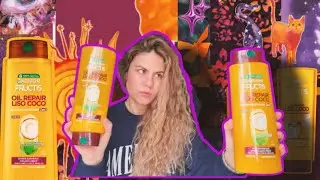 Fructis Coco Repair: &iquest;Realmente FUNCIONA en Cabello RIZADO y PROCESADO? | (Shampoo y Acondicionador 