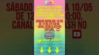 PASSE GR&Aacute;TIS e DEON CARECA? S&oacute; na live de 12hrs! Vem pro torneio! 🏆😳