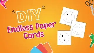 Endless Paper Card with Smiley Emojis | Creative Endless Card #kidsart #papercards @artandkidz