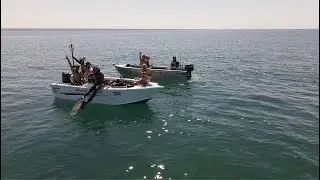 EXMOUTH SHARK ENCOUNTER|| Cool Whale Footage, Painted Cray and Blue Bone Catch