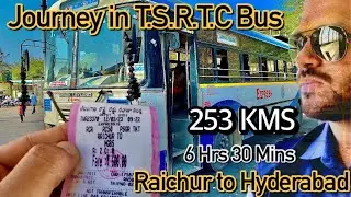 Raichur-Hyderabad T.S.R.T.C Bus Journey| Via Mehboob Nagar|#karnataka #telangana @travelfreakgj#vlog