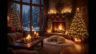 Cozy Fireplace Piano Music 🎶| Warm Christmas Ambience for Relax, Sleep & Stresso Relief