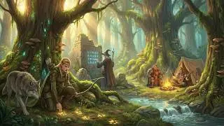 Winds of Wonder 🌿 Peaceful Exploration Music  Magical D&D Ambience & Discovery  1 Hour