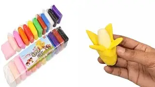 How to make Banana with clay || Miniature Clay craft idea || Diy Clay Craft tutorial || Easy craft 