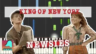 King Of New York - Newsies | Piano Accompaniment Tutorial (Synthesia)