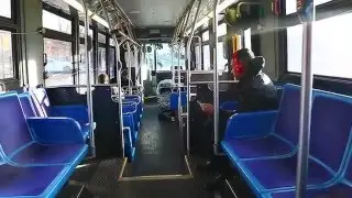 On-Board MTA New York City Bus 2009 Orion VII Next Generation Hybrid 4126 On The S89