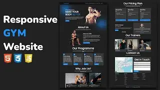 Как создать анимированный сайт Gymster: Полное руководство с HTML, CSS и JavaScript