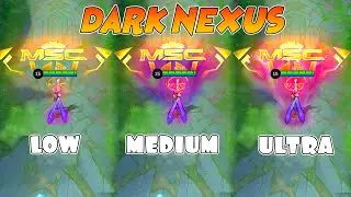 Valentina Dark Nexus Skin in Different Graphics Settings