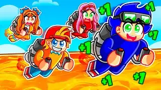 Conseguí el JETPACK MÁS RÁPIDO para SOBREVIVIR al SUELO ES LAVA en Roblox!