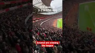 Best Emirates atmosphere I&rsquo;ve seen👏 #arsenal #afc #gunners #shorts #football