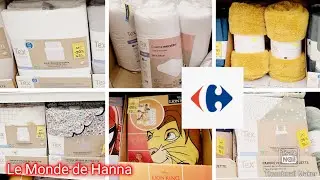 CARREFOUR FRANCE 11-01 LE BLANC 😍 PARURES DRAPS COUETTES 