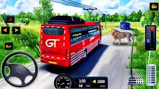 Offroad Coach Bus Hill Driving Simulator - Mobile Bus Transporter City Drive - Android GamePlay