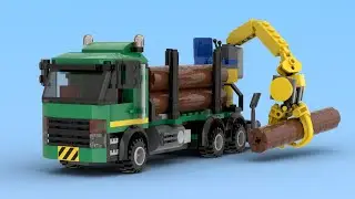 LEGO Timber Truck With Crane 🚛🚧 Mechanical Beast at Work! 💥🔥 #lego
