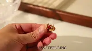 Women's Minimalist Gold Ring - Ocean Seashell Motif Beach Jewelry
