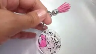 Chaveiro de Resina Personalizado - Fadinha