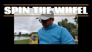 The wheel of death! Spun the wheel by myself today for three holes. Played pretty well if I say so!