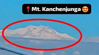 Stunning aerial view of Mt. Kanchenjunga | Bagdogra Airport (DEL-IXB) | The Great Himalayan Range