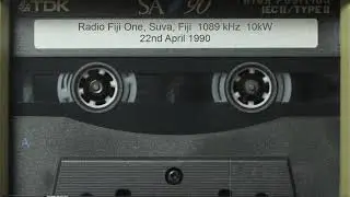 Radio Fiji One, Suva, Fiji  1089 kHz  (1990)   Medium wave DX from Tonga
