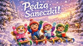 Pędzą saneczki ❄️🛷 | Zimowa Piosenka dla Dzieci | Wesoła Zabawa na Śniegu