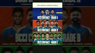 🚨BCCI's CENTRAL CONTRACTS 2025-26🚨 #cricket #t20worldcup #indvsusa#trend #bcci #indiancricket #viral