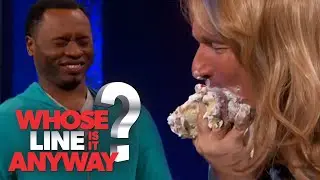 Helping Hands Feed Ryan Sour Cream Cake | Whose Line Is It Anyway?