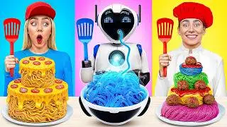 Кулинарный Челлендж: Я против Бабушки с Роботом | Сумасшедшие Кулинарные Идеи от Multi DO Smile