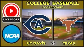 🔴 LIVE: UC Davis vs Texas | NCAA Baseball Scoreboard | Feb 15 | Opening Weekend Series Finale