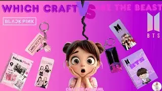 BTS vs BLACKPINK Craft Ideas | DIY K-Pop Art Challenge
