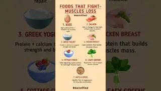👉 Top Foods That Prevent Muscle Loss  | Stay Strong & Healthy Naturally #healthyeating #diettips