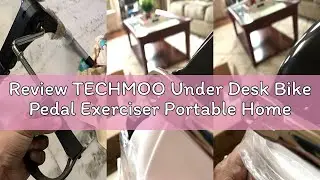 Review TECHMOO Under Desk Bike Pedal Exerciser Portable Home Exercise Bike Pedal Exerciser Foot Pedd