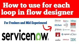 How to use for each loop in flow designer servicenow tutorials for beginners and mid experienced 
