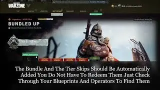 How To Redeem The New Warzone Free Bundle And The Battle Pass Tier Skips