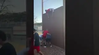 Team bonding- high wall challenge