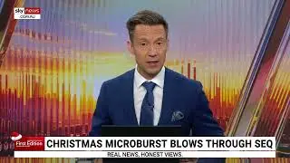 Microburst storm causes chaos for Gold Coast on Christmas Day