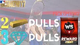 WORLD SERIES PACK OPENING! 3 DIAMOND PULL! | MLB The Show 17 | Pack Opening