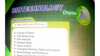 Biotechnology lecture 1, rDNA technology,xii biology for mdcat 