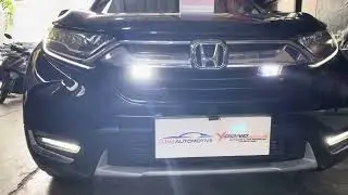 Custom Mini Projie di Mobil Honda CR-V Turbo 2019 - Hypervision Maxi Series Mini Projie Double Lens 