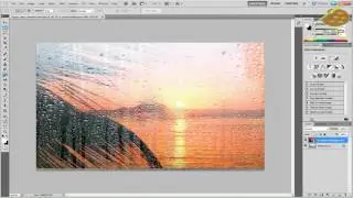 How to make text in a rainy windows pane  BY sap