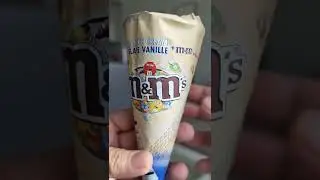 #HOWTO OPEN THE M&M'S VANILLA FLAVOURED ICE CREAM CONE #asmr  #cravings #icecream #satisfying 🍦 🍨