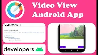 How to create video view in android studio 2022 | android app | kotlin | code share