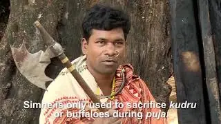 Simne: Axe used for sacrifice by the Dongria Kondh