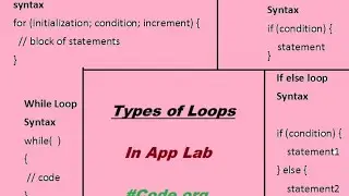 Loops in App lab of Code.org-Tutorial 12