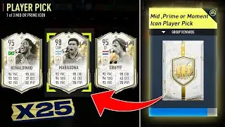 FIFA 22 25 x Guaranteed BROKEN Icon Moments Player Pick Packs!!