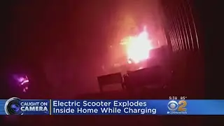 Watch: Electric Scooter Explodes Inside Home While Charging